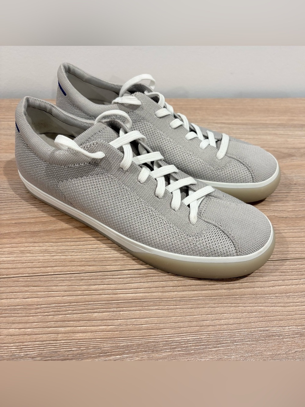 Rothy's The Lace Up Sneaker in Storm (grey) size 9